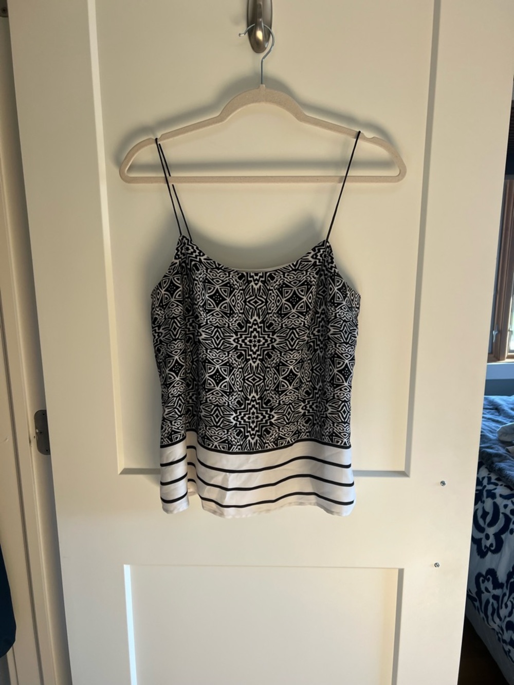 Black & White Patterned Banana Republic Top